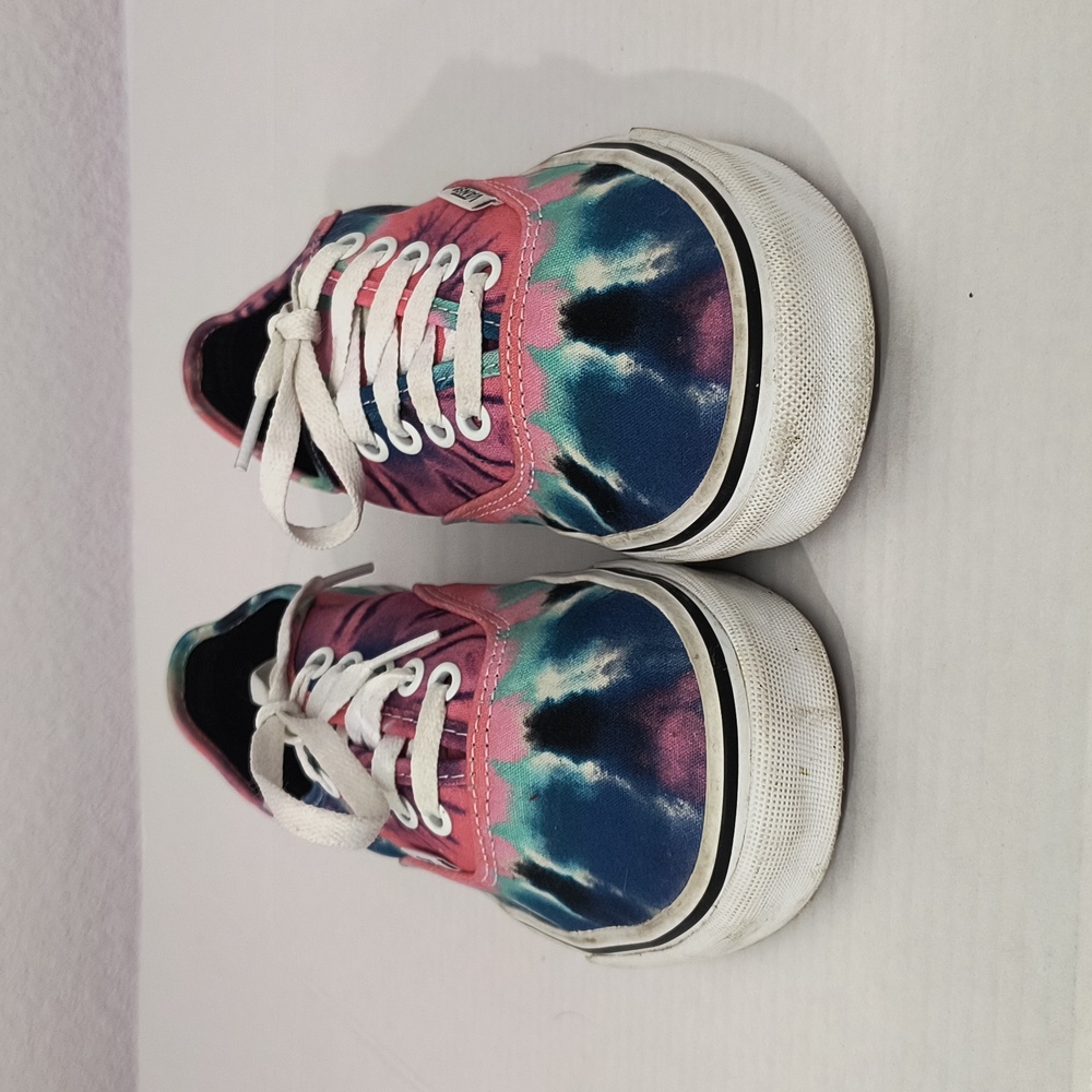Vans Classic Tie-Dye  Grunge Skater Canvas Skater Tie Up Sneakers Y2K Indie